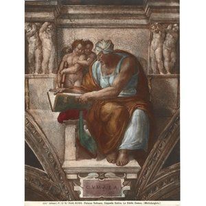 Art Photo Alinari Sistine Cappella La Sibilla Cumea Michelangiolo 7546 Rome